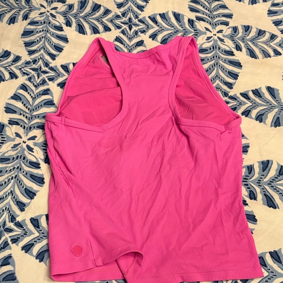 Pink Ribbed Tank Top - Picture 2 of 3